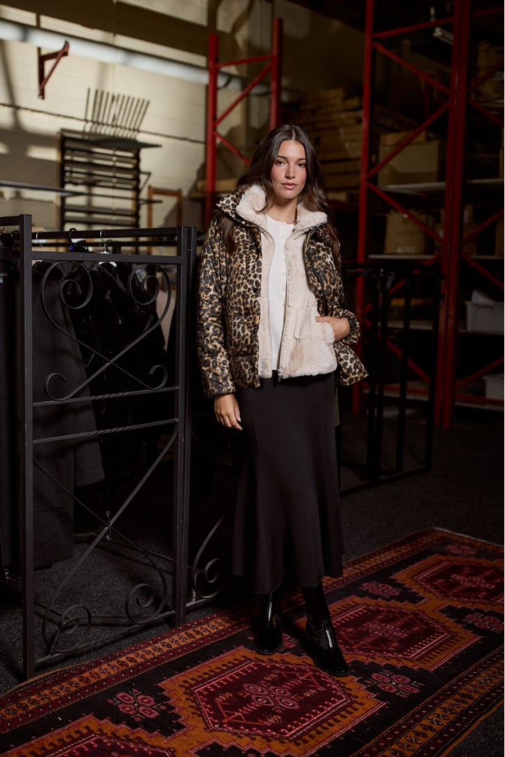 LEOPARD QUILT JACKET